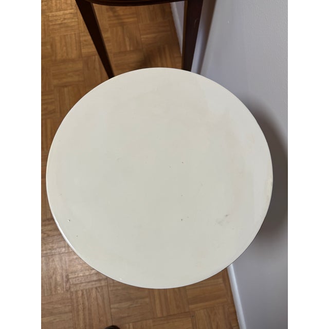 Italian Capodimonte Porcelain Pedestal With Figural Relief, 32.75” Tall For Sale In San Francisco - Image 6 of 12