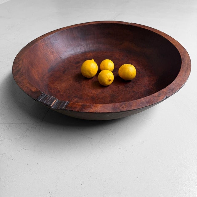 Antique Japanese Mingei Kibachi Mixing Bowl, 1890s For Sale - Image 5 of 17