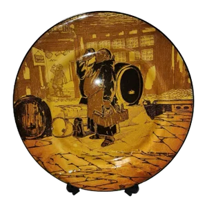 Early 1908 Royal Doulton Charles Noke Signed C1908 Cabinet Plate