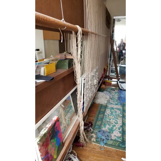 Abstract Triangle V: Law of Three Series Hand Woven Tapesty For Sale - Image 3 of 4