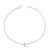Immerse yourself in the understated elegance of this 10K white gold bracelet, rhodium-plated for an enrapturing shimmer...