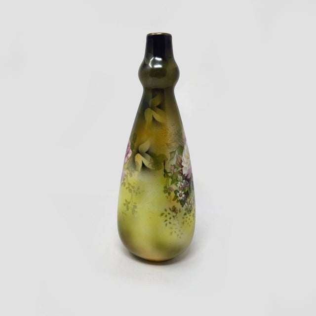 Antique Rs Prussia 9" Porcelain Vase For Sale - Image 4 of 7