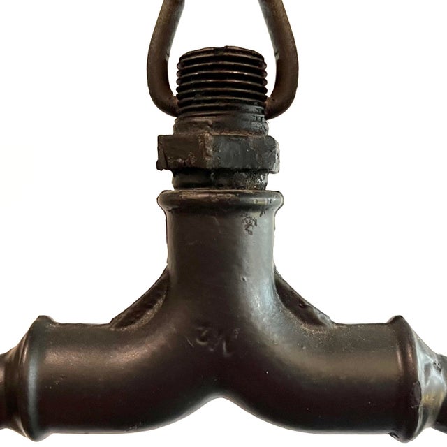 19th Century French Copper Street Lanterns - Pair - Rewired - 6 Foot Chains For Sale - Image 10 of 12