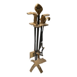 Fireplace Tools by David Marshall, 1970s, Set of 5 For Sale