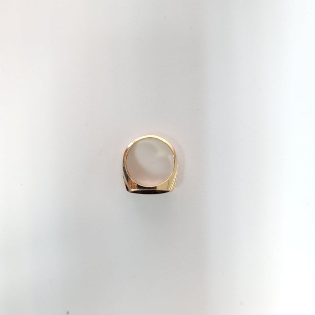 Horizontal Diamond Band with Satin Finish, Size 3 For Sale - Image 4 of 5