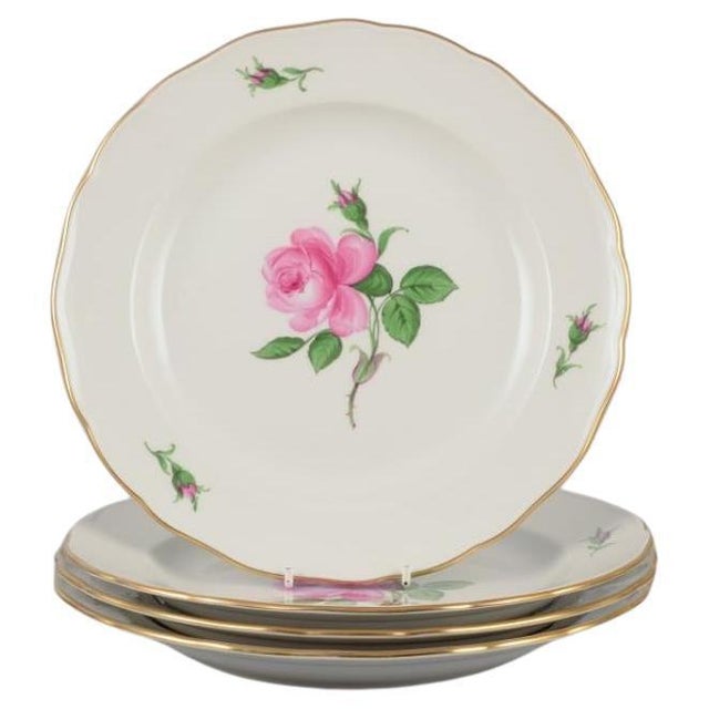 German Dinner Plates from Meissen, 1920s, Set of 4 For Sale - Image 10 of 10