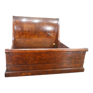 Henredon Mahogany King Sleigh Bed For Sale