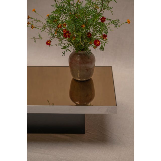 Black Vintage French Space Age Coffee Table, 1970s For Sale - Image 8 of 13