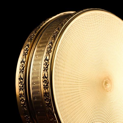 Antique French Silver Gilt Vermeil Circular Box, 1900s For Sale - Image 18 of 18