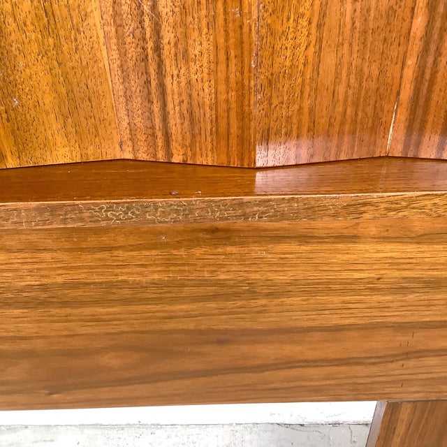 Mid-Century Modern Walnut Storage Headboard For Sale - Image 10 of 12