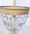 Vintage Brass Crystal Basket Chandelier With Ornate Floral Detailing Frame For Sale In New York - Image 6 of 10