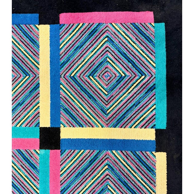 1980s Rectangular Wool Rug from Missoni, Italy, 1980s For Sale - Image 5 of 11