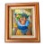 Vintage Original Oil Painting of Monkey on Canvas Styled After Donald Roller Wilson For Sale