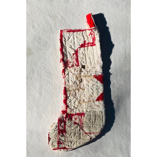 1960s American Star Quilt Christmas Stockings, Set of 3 For Sale - Image 11 of 18