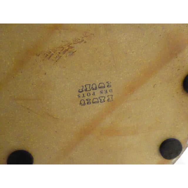 Vintage Large Sculptured Ceramic Vase For Sale - Image 4 of 5