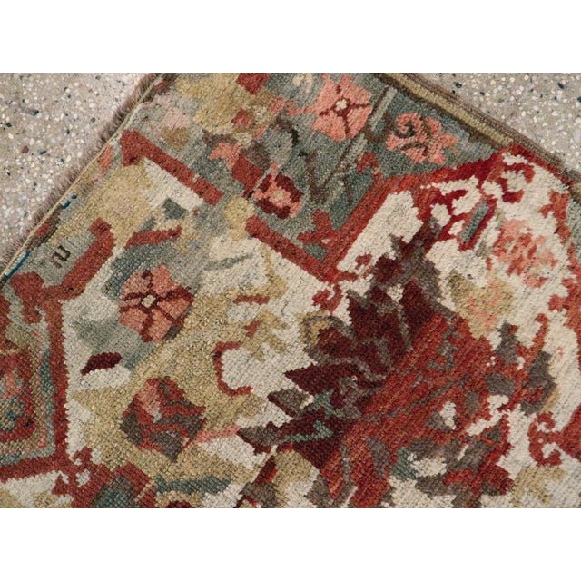 Galerie Shabab Collection Early 20th Century Caucasian Karabagh Throw Rug For Sale - Image 4 of 6