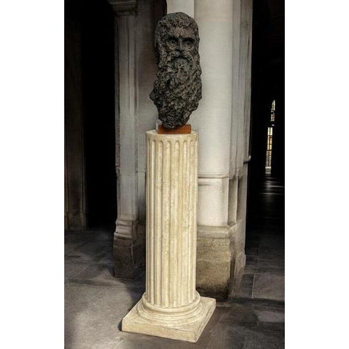 Large Bust on Corinthian Column Display Stand For Sale - Image 18 of 18