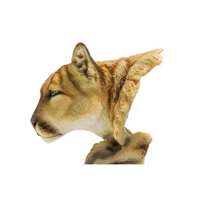 Cougar Canyon Watching Sculpture For Sale - Image 6 of 10