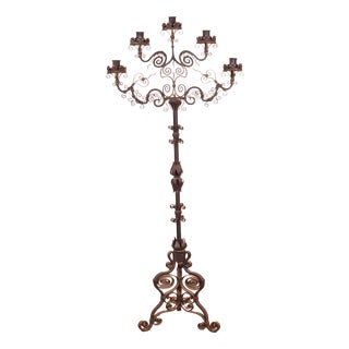 Italian Floor-Standing Altar Candleholder For Sale