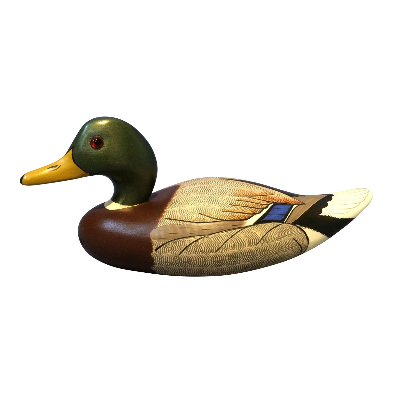Wildfowler Decoys Mallard Drake Wooden Duck Decoy Chairish