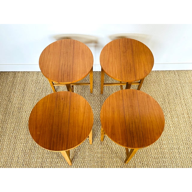 Vintage Scandinavian Nesting Tables, 1960, Set of 5 For Sale - Image 9 of 13