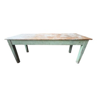 19c Primitive American-Style Farmhouse Table For Sale
