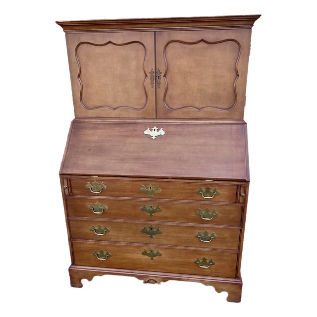 Kittinger Colonial Williamsburg Secretary Bookcase For Sale