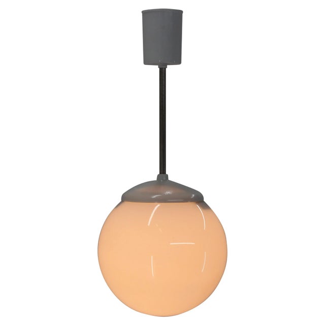 Glass Small Mid-Century Chandelier, 1970s For Sale - Image 7 of 7