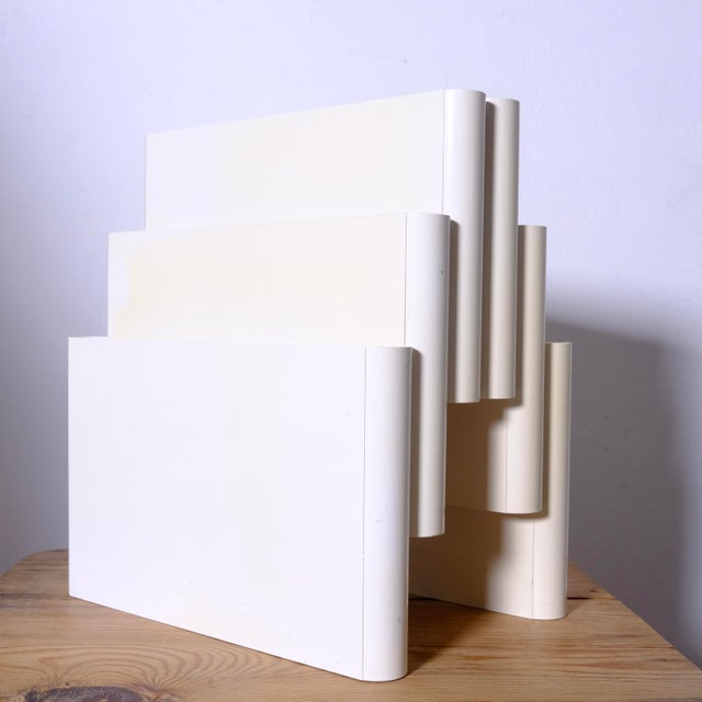 White Model 4675 Magazine Rack with 6 Compartments by Giotto Stoppino for Kartell, 1970s For Sale - Image 14 of 18