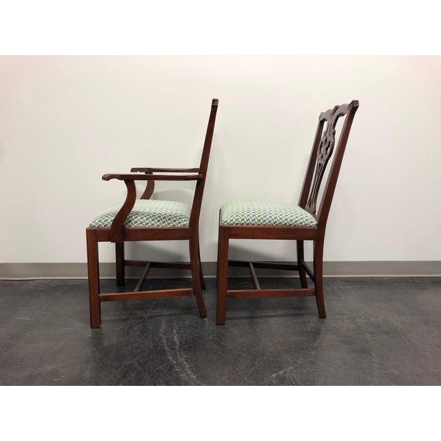Solid Mahogany Chippendale Dining Chairs by Young Hinkle Link Taylor