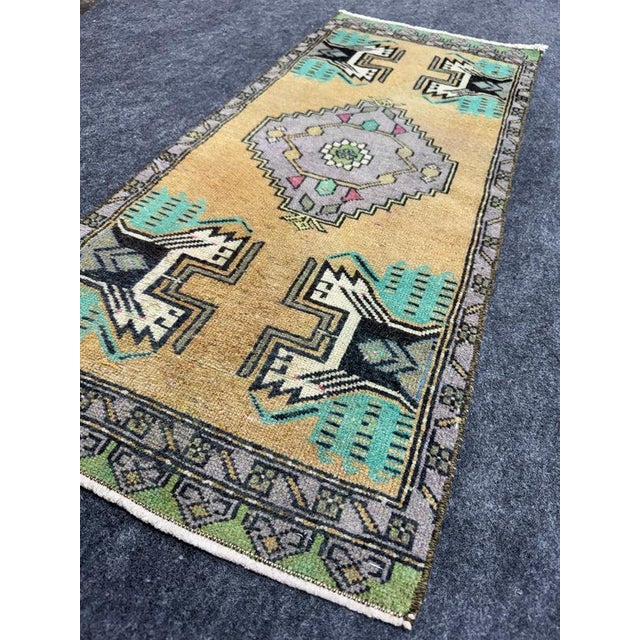 Early 21st Century Turkish Yastik Rug 1'6" x 3'8" For Sale - Image 5 of 5