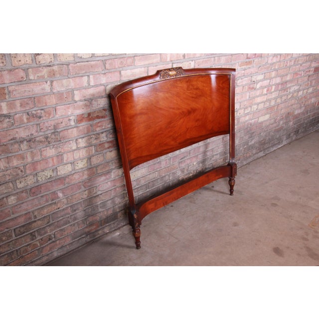 Carved Mahogany Twin Headboard by Irwin, Circa 1940s Chairish