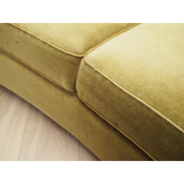 Vintage Danish Sofa in Green Velour, 1960s For Sale - Image 16 of 17
