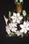 Vintage Murano Style Chandelier White Flowers, 1980 For Sale - Image 6 of 10