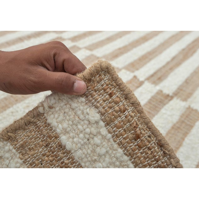 10x14Ft. Natural Wool & Jute Modern Premium Quality Rug For Sale - Image 15 of 18
