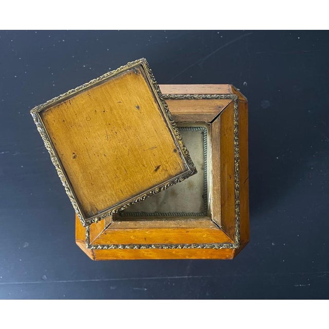 Brown 19th Century Restauration Wooden Box with Key, France, 1850s For Sale - Image 8 of 15