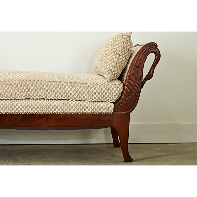 Wood French 19th Century Empire Mahogany Daybed For Sale - Image 7 of 12