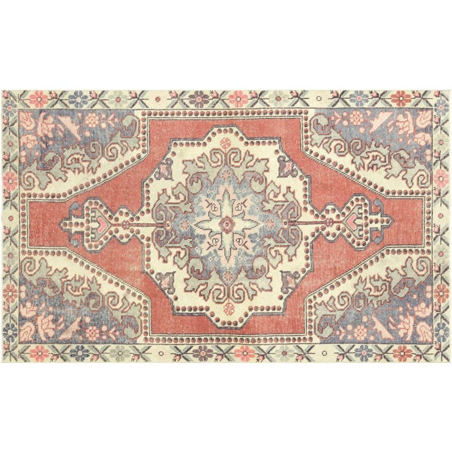 Textile 1960s Turkish Oushak Rug For Sale - Image 7 of 7