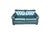 Contemporary Vintage Dark Green Tufted Leather English Club Loveseat For Sale - Image 3 of 14