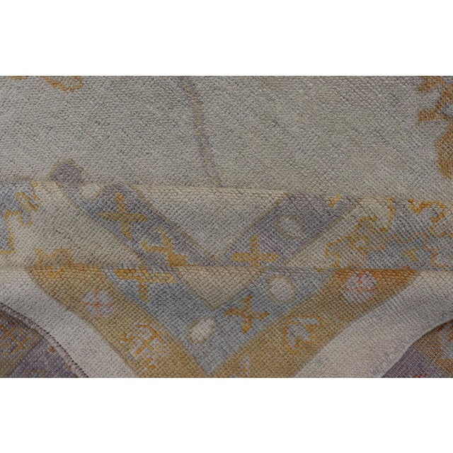 Turkish Oushak Rug in Neutrals by Keivan Woven Arts 10'6 X 14' For Sale - Image 14 of 15