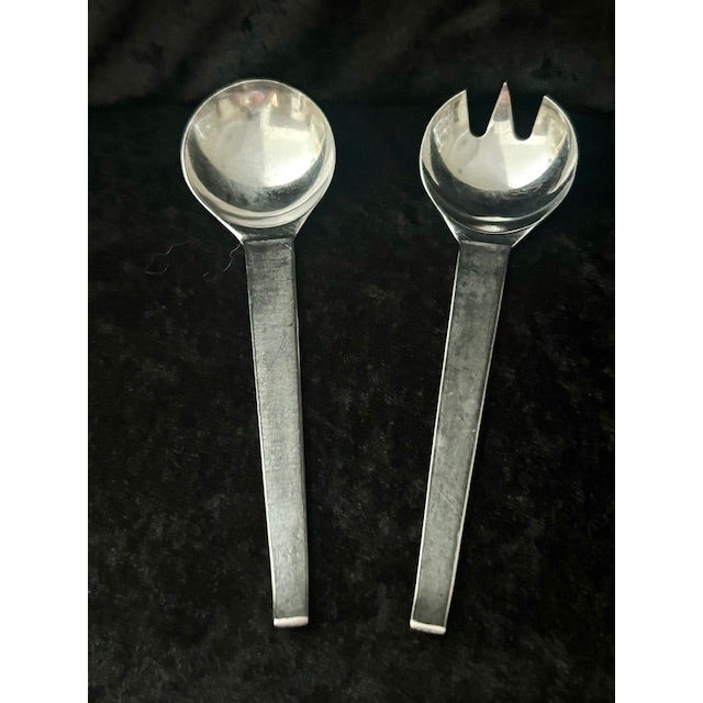 Salad Set serving pieces, one large spoon and one large fork from the Maestro 2060 series.