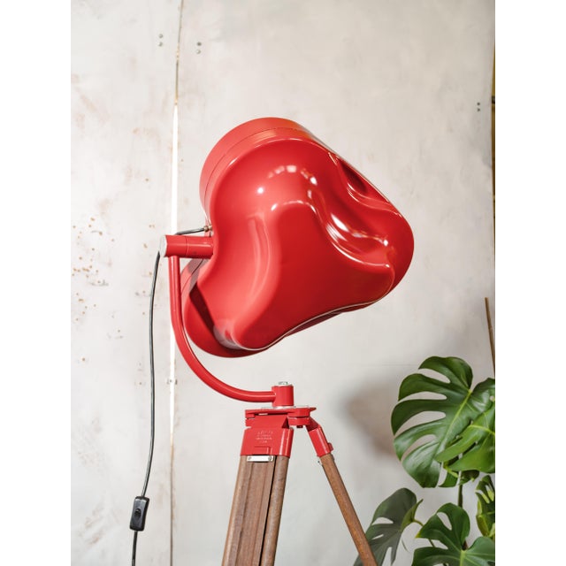 Surgical Hospital Spotlight Floor Lamp on Wooden Tripod from Heraeus Hanaulux, 1990s For Sale - Image 10 of 16
