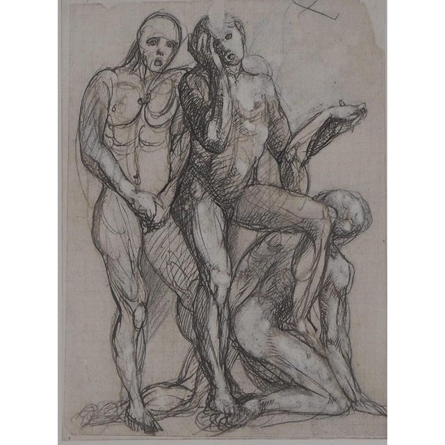 Auguste Rodin, Trois ombres parlant à Dante, Etching For Sale - Image 8 of 8
