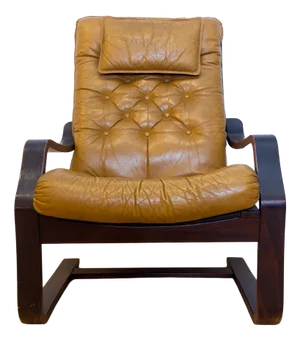 Danish Colored Leather Armchair, 1970s