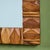 Mid-Century Modern Walnut Brutalist Wall Mirror For Sale - Image 3 of 12