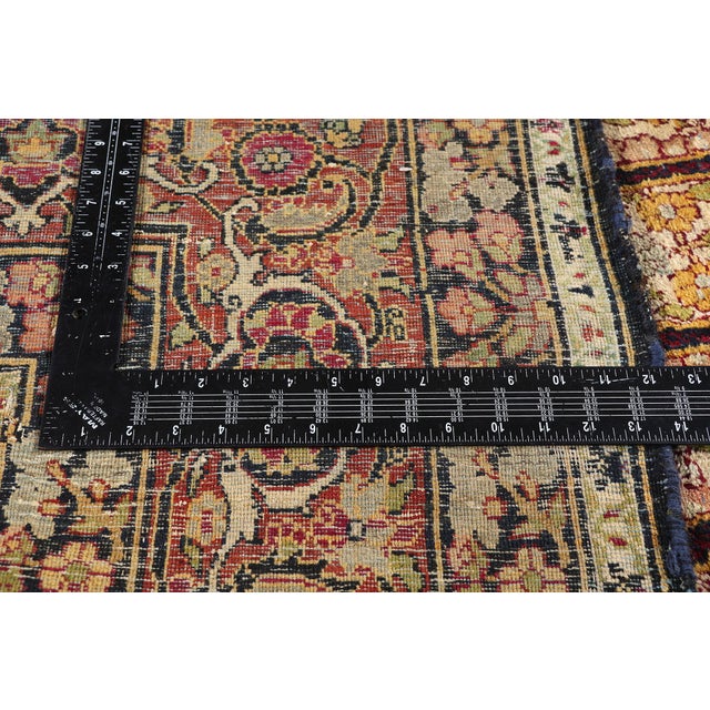 Textile Late 19th Century Persian Kerman Rug, 06'06 X 10'09 For Sale - Image 7 of 10