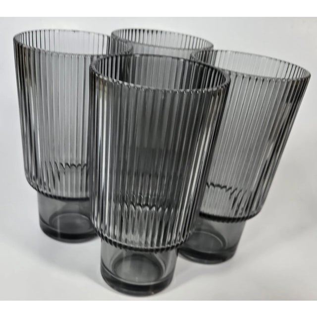 1990s Gray Danish Modern Tumblers - Set of Four For Sale - Image 6 of 12