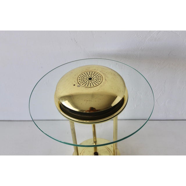 Mid-Century Modern Robert Sonneman Style "Saturn" Brass Finish Desk Lamp For Sale - Image 3 of 13