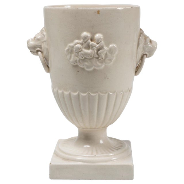 19th Century Italian White Chalice Cup from Giustiniani For Sale