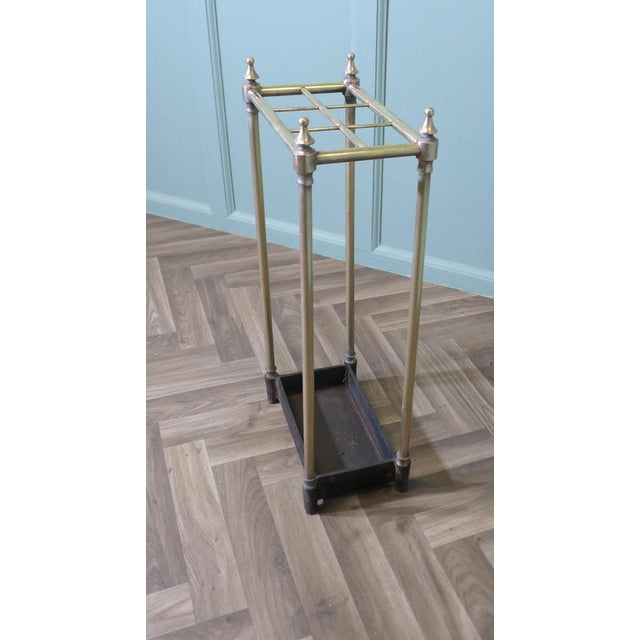 Brass and Cast Iron Umbrella Stand, 1900 For Sale - Image 4 of 7